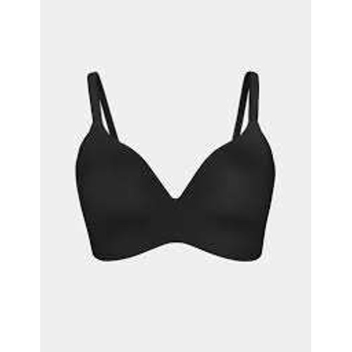Knix New Wingwoman Black Contour Wireless Plunge Bra Size 3 34c Everyday